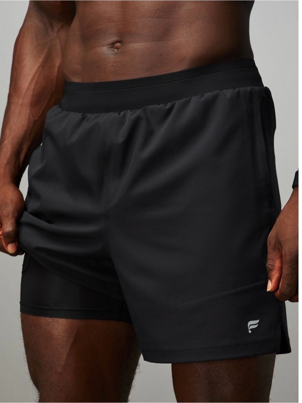 Fabletics The Fundamental Short II Lined 5in Men’s Black Athletic